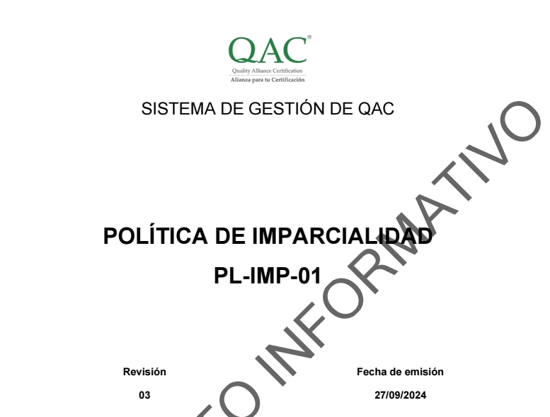 Política de Imparcialidad
